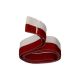 6. 20 mm ribbon - white and red without a carabiner