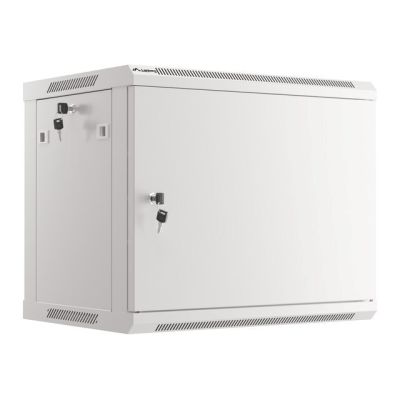 16. Rack installation cabinet, wall-mounted, 19" 9U, 600x450, gray, metal door, LANBERG (Flat Pack)