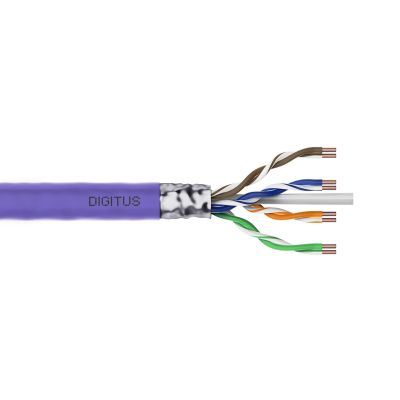 9. Digitus Cat.6 Installation Cable, F/UTP, Eca, AWG 23/1, LSOH, 305m, Purple, Carton