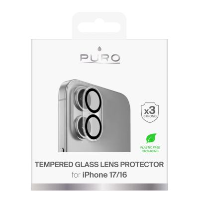 2. Puro Camera Standard Tempered Glass for iPhone 17 / iPhone 16 for Camera Island and Lenses