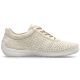 5. Rieker 52546-60 women's perforated leather shoes in beige