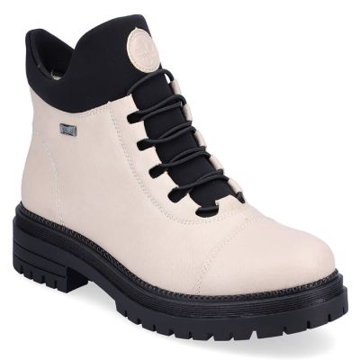 24. Waterproof, Comfortable Beige Women’s Insulated Ankle Boots Rieker Y3163-60