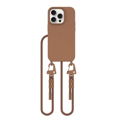 2. Tech-Protect MagNecklace MagSafe iPhone 15 Pro Case - Brown