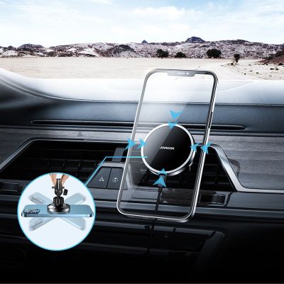 6. Joyroom Car Magnetic Holder Qi Wireless Inductive Charger 15W (MagSafe Compatible for iPhone) Black (JR-ZS240)