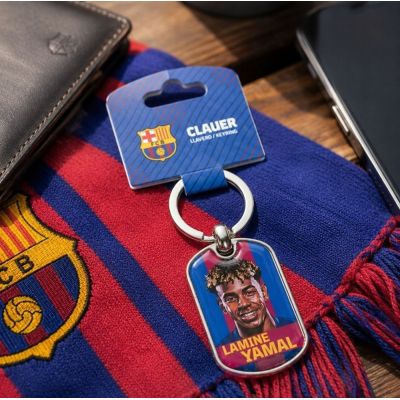 3. FC Barcelona Lamine Yamal keychain original licensed BLL7100