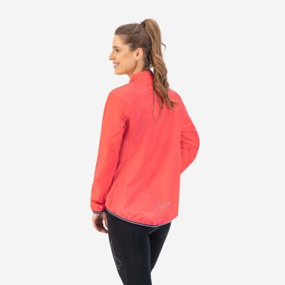 4. Rogelli women's raincoat ESSENTIAL coral 2XL