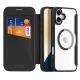 2. Dux Ducis Skin X Pro iPhone 16 Case with MagSafe and Flip Cover - Black