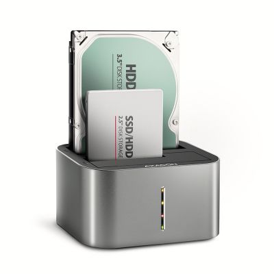 AXAGON ADSA-DC USB3.2 Gen1 Docking Station - 2x SATA 6G CLONE DUAL HDD ASMedia