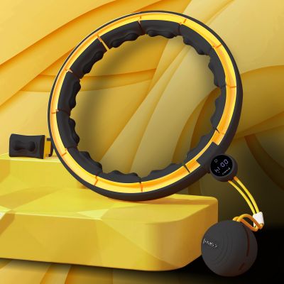 11. HHM21 HULA HOP BLACK/YELLOW WITH MAGNETS, TPE PROTECTION AND WEIGHT + HMS COUNTER