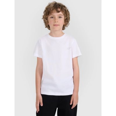 12. Regular plain T-shirt (SET OF 2) for children 4F 4FJRAW25TTSHU3157-91S