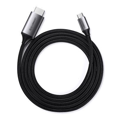 9. Ugreen cable HDMI cable - USB Type C 4K 60 Hz 1.5 m black-gray (MM142 50570)