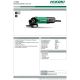 2. Hikoki G13SB4YGZ angle grinder 3.1 kg