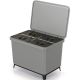 8. WASTE BIN SYSTEMA SORTIBOX 4IN1 SMOOTH GRAY