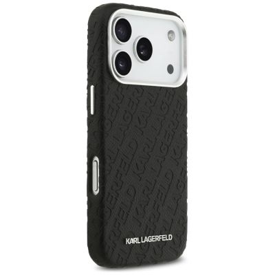 4. Karl Lagerfeld FW Stamped Karl MagSafe Case for iPhone 17 Pro - Black