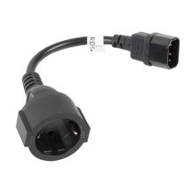 LANBERG POWER CABLE EXTENSION IEC 320 C14 -> SCHUKO(F), 20CM