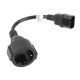 LANBERG POWER CABLE EXTENSION IEC 320 C14 -> SCHUKO(F), 20CM