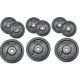 8. BLACK CAST IRON WEIGHT 2x1.25 KG BEST SPORTING diameter 30mm