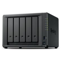 NAS Synology DS1525+, Tower, 5x 2.5"/3.5" SATA + 2x M.2 2280 NVMe SSD, AMD Ryzen V1500B, 8GB DDR4 (max. 32GB), 2x 2.5GbE RJ-45, 2x USB 3.2, 120W adapter