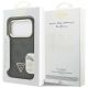 8. Guess 4G PU Triangle Logo & Stand Camera Magsafe Case for iPhone 17 Pro - Black