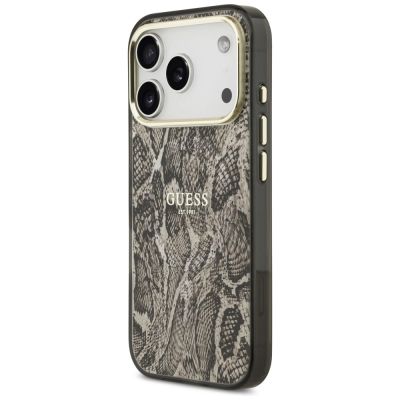 2. Guess Python Pattern MagSafe Case for iPhone 17 Pro / 18 Pro - Brown