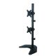 19. TECHLY VERTICAL DESK STAND FOR 2 MONITORS 13-27" LCD 10KG
