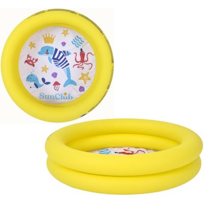 5. CHILDREN'S POOL 2-RING 76x20CM 57157 YELLOW