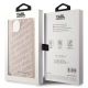 8. Karl Lagerfeld Quilted K Pattern case for iPhone 15 Plus / 14 Plus - pink
