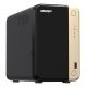 4. Qnap TS-264-8G, Tower, 2 x 2.5"/3.5" SATA, Intel Celeron N5105/N5095 4C/4T, 8 GB DDR4 onboard not expandable, 2 x 2.5GbE, optional 10GbE, External adapter (PSU)