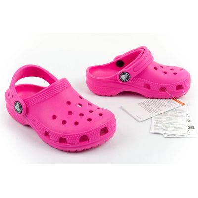 6. Crocs Classic Clog T children's clogs sandals pink comfortable fashionable