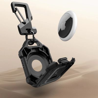 3. Tech-Protect Kevlar Pro Case for Apple AirTag 1/2 - Black