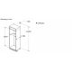 22. Built-in refrigerator BOSCH KBN96VFE0 70 cm wide