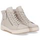 10. Rieker W0164-60 comfortable beige women's leather ankle boots