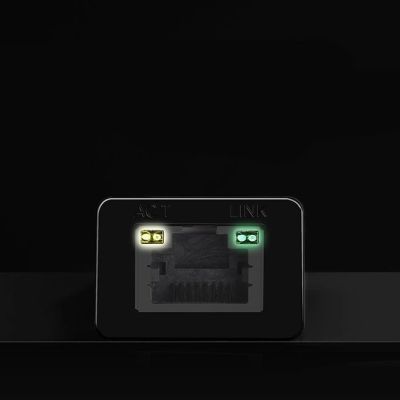 9. Ugreen external network card RJ45 - USB 2.0 100 Mbps Ethernet black (CR110 20254)