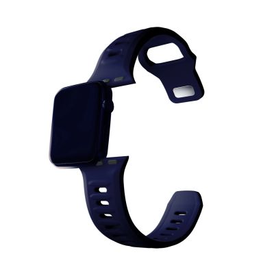 9. 3mk Silicone Watch Strap for Apple Watch 42 / 44 / 45 / 49 mm - blue