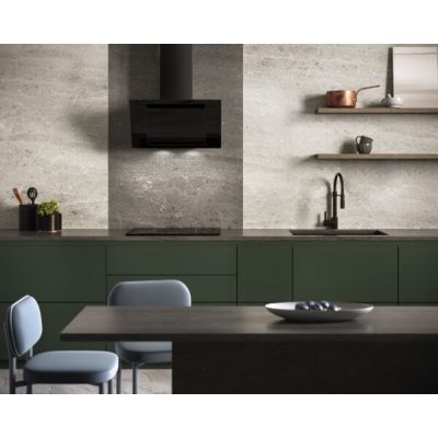 3. MAAN Vertical Eco Duo Glass hood, black glass front, 60 cm wide.