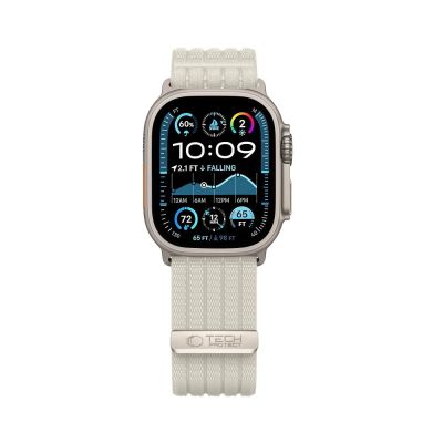 3. Tech-Protect Nylon Sport Strap for Apple Watch 44 / 45 / 46 / 49 mm - Beige