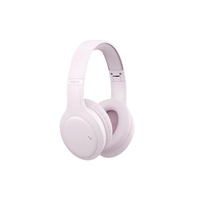 2. Havit H633BT Wireless On-Ear Headphones (Pink)
