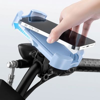 7. Rockbros 25210032001 Handlebar Phone Holder for Bikes - Black