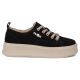 3. Leather platform sneakers black Filippo DP6122