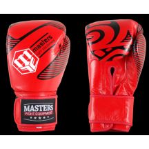MASTERS RBT-RED Leather Boxing Gloves 12 oz