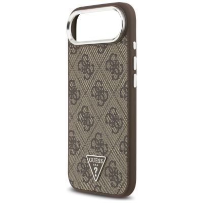 6. Guess 4G Triangle Logo MagSafe case for iPhone Air - brown