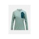 Women's PEAK PERFORMANCE W Freelight Polartec Power Grid Crew Sweatshirt, Green