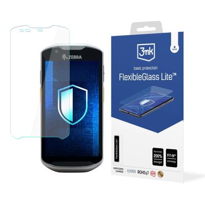 3mk FlexibleGlass Lite™ hybrid glass on Zebra TC57