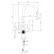 2. Deante Nero sink tap for filtered water, black BCH_N64M