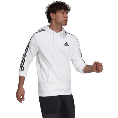 11. adidas Essentials Fleece 3-Stripes Hoodie M GU2522