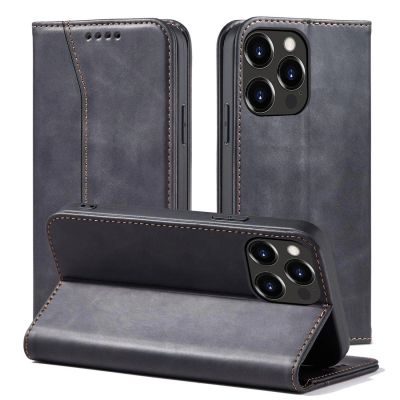 2. Magnet Fancy Case Case for iPhone 13 Pro Max Pouch Wallet Card Holder Black