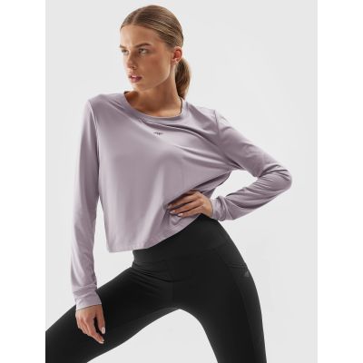 Women's 4F quick-drying slim training longsleeve