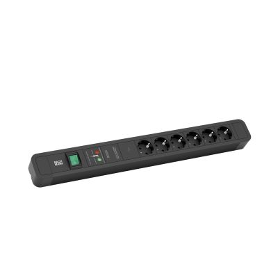 Bachmann Primo 2 2 m power strip 6 x network sockets Black