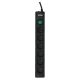 3. Ever OPTIMA surge protector 5.0m (6 x UTE; 10 A; black) (T/LZ08-OPT050/0000)