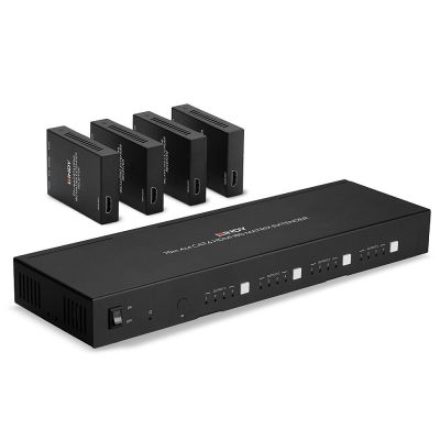 Lindy 38328 AV Extender AV Transmitter and Receiver Black